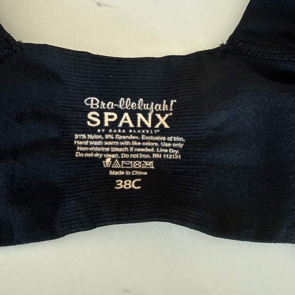 SPANX Women's Bra Luelljah Black Bra 38C - Picture 8 of 10
